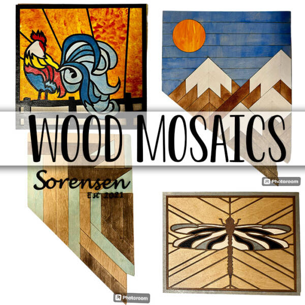 Wood Mosaic & Wine - 11/2